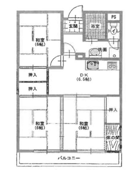 【間取り】 | ハイツＮＡＫＡＹＡ