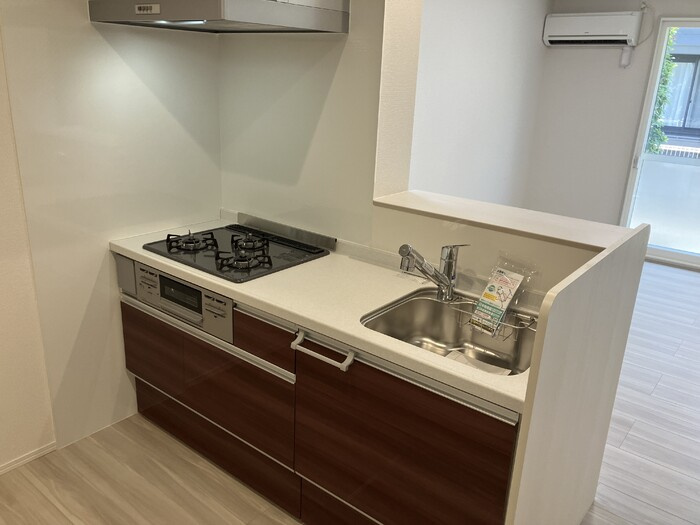 熊本市南区平成１丁目のアパートのキッチン