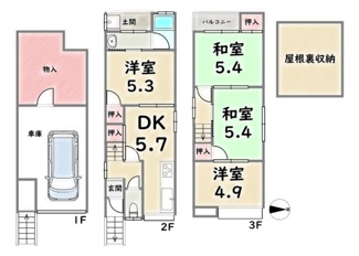 【間取り】 | 右京区西院西高田町