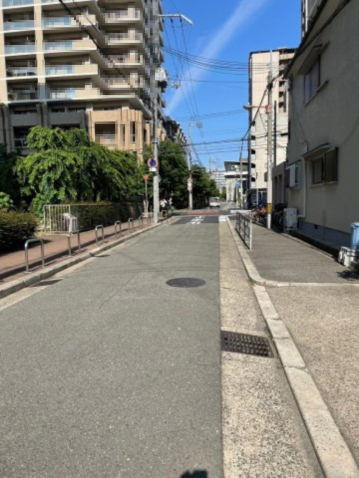 城東区中央２丁目新築戸建の前面道路含む現地写真