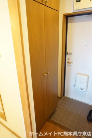 熊本市東区長嶺東８丁目の賃貸マンションの玄関