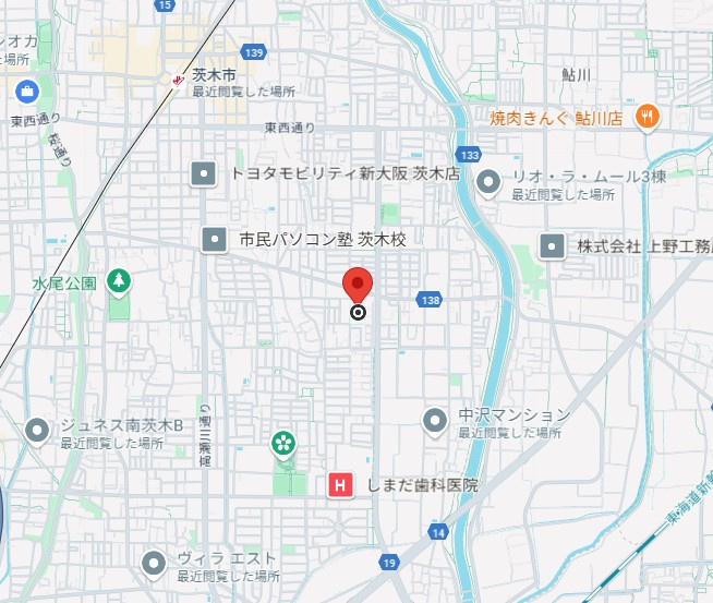マンションフォルツーナの地図
