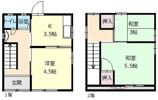 【間取り】 | 神戸市垂水区東垂水３丁目　中古戸建　収益