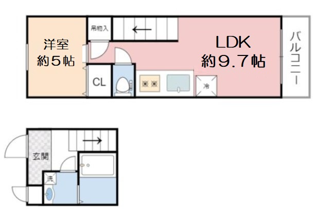 【間取り】 | フジパレス谷町A棟