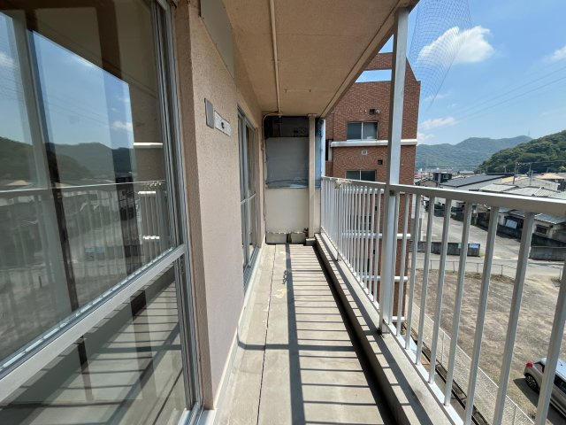 第一青山ハイツのバルコニー