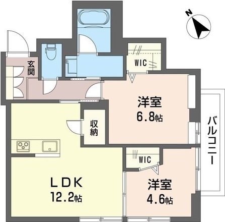 アルフラットの間取り|角住戸で窓の多いお部屋です♪通風良好