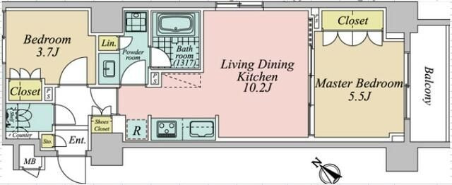 【間取り】 | クレストコート押上ノース