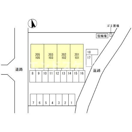 D-ROOM醒の区画図|高崎、前橋、伊勢崎エリアのお部屋探しはエンドスケープまで！お客様の理想お聞かせ下さい♪