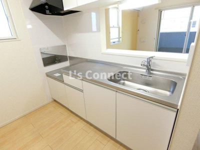 【キッチン】 | グラン・スクエア | ２口ガスコンロ設置可能な対面キッチン。