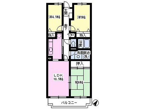 65.09平米の３ＬＤＫ！