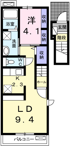 アルダン　Ｂの間取り