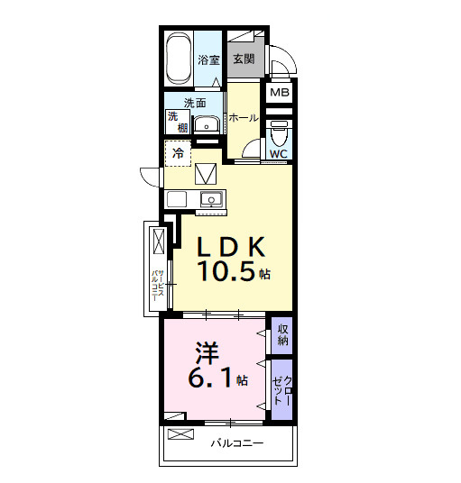 グレースコート10の間取り