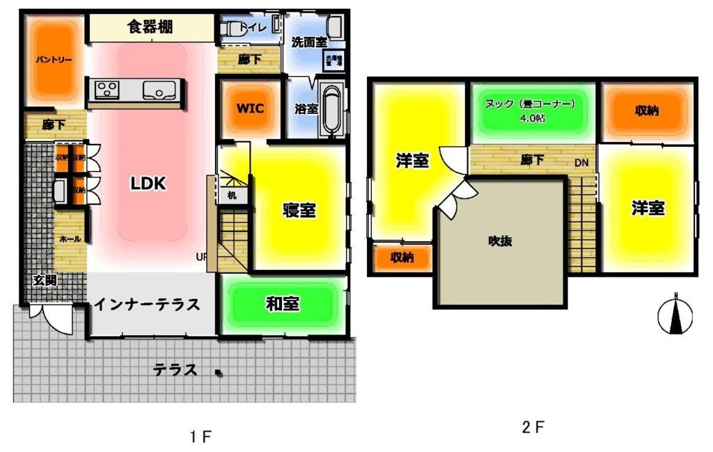 【No.6937】立川町5丁目/2022年築3LDK/未入居の間取り