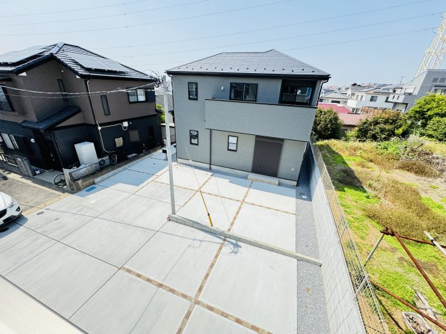 流山市野々下６丁目新築戸建（第10野々下）の展望|子供部屋前バルコニーより道路側眺望
