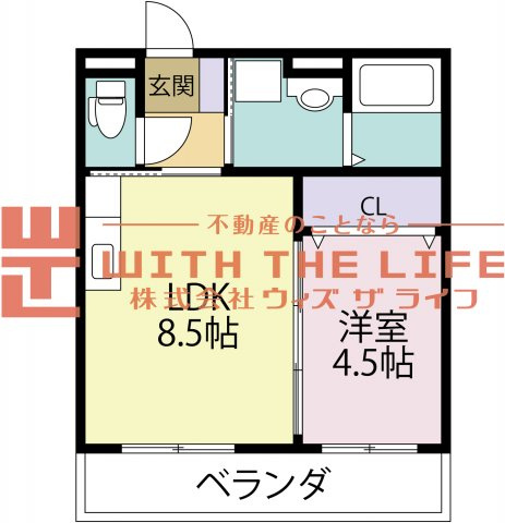 エストパレ【キャッシュバック対象物件】の間取り|建物外観を気になさる方へ、見た目の良い物件です