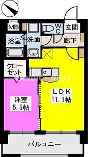 【間取り】 | ウエストビレッジ大橋