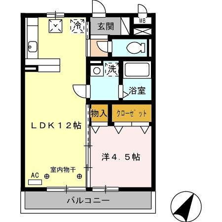 ジーンズコート　　刈谷市の賃貸ならクラスホーム刈谷店の間取り