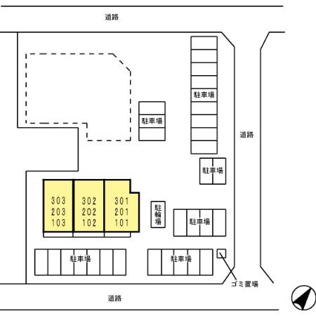 ジーンズコート　　刈谷市の賃貸ならクラスホーム刈谷店の区画図