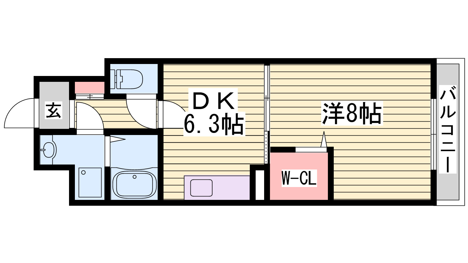 サンライズ北条の間取り
