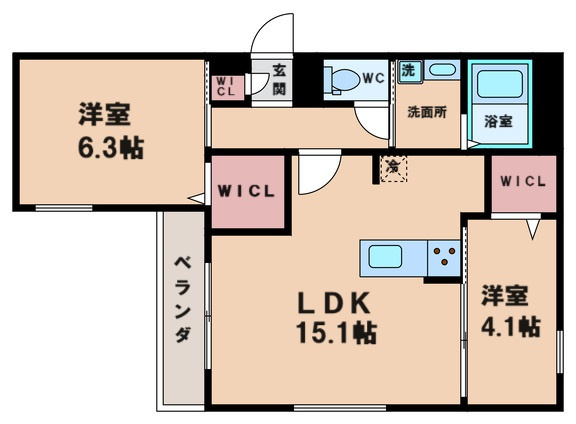 【間取り】 | スペチアーレ南住吉3丁目