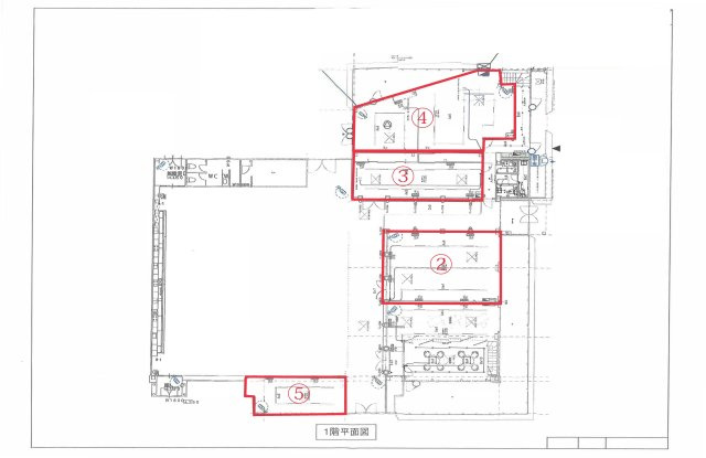 【間取り】 | 新天地テナント | 一階各フロア配置