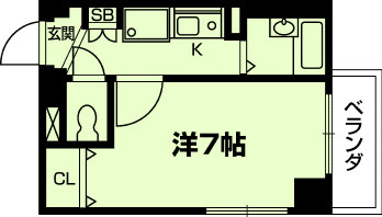 DETOM-1千本智恵光院の間取り|代表的な間取りです