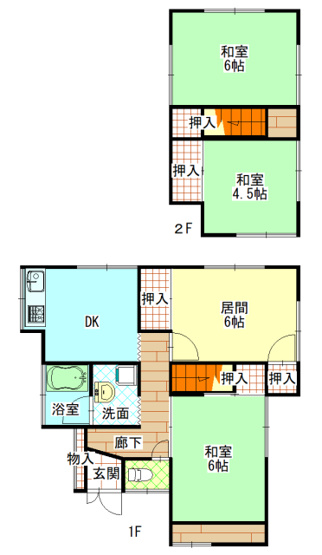 【間取り】 | 北井門戸建