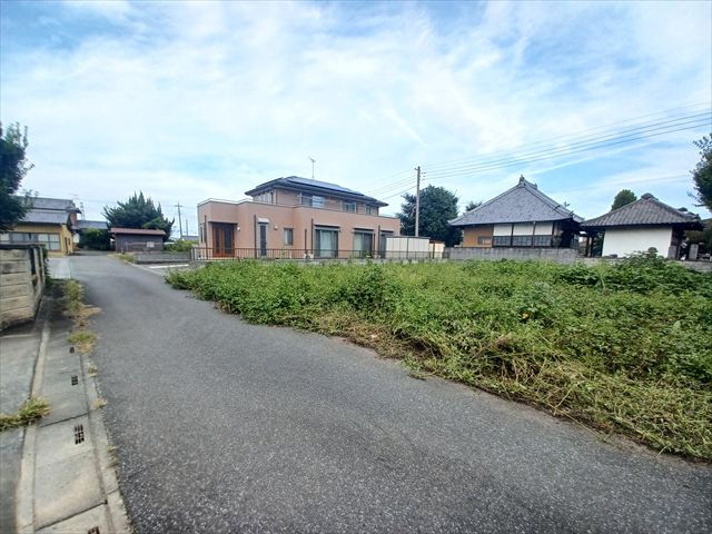 【前面道路含む現地写真】 | 深谷市内ケ島 360万 土地 | 2025.9撮影