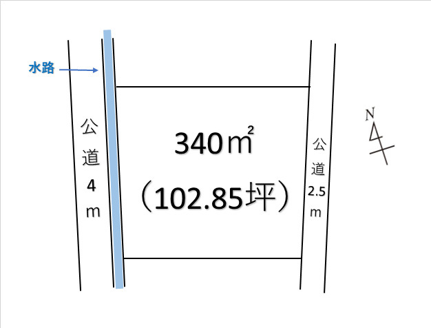 【土地図】 | 深谷市内ケ島 360万 土地