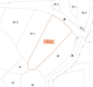 【土地図】 | 能代市檜山越王下・売地