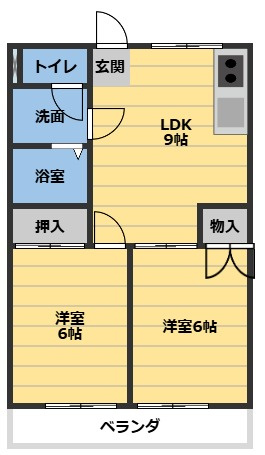 ビューハイツ桜田の間取り