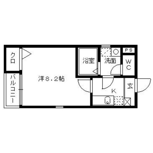 【間取り】 | クレフラスト別府B棟 | 現況優先。