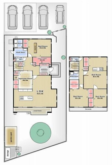 【間取り】 | 大垣市赤坂新町パナソニックホームズ施工の中古住宅築10年！2世帯住宅！オール電化！太陽光発電システム | 大垣市赤坂新町パナソニックホームズ施工の中古住宅築10年！2世帯住宅！オール電化！太陽光発電システム搭載！