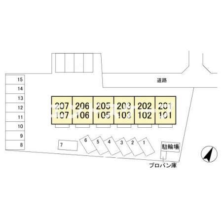 セジュールくらがのの区画図|高崎、前橋、伊勢崎エリアのお部屋探しはエンドスケープまで！お客様の理想お聞かせ下さい♪

