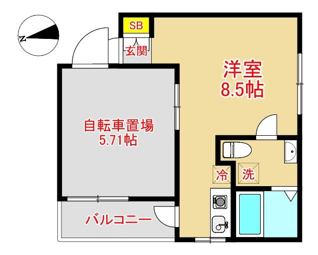 【間取り】 | ガレット藤崎南 | 現況優先。