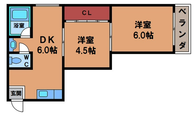 【間取り】 | グリーンハイツ芳見屋