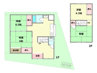 川西市久代2丁目中古戸建の間取り