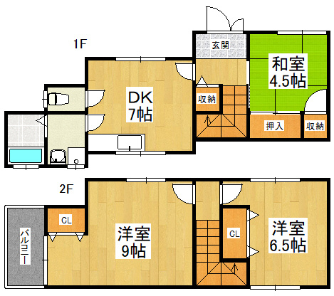 【間取り】 | 河内長野市三日市町1085