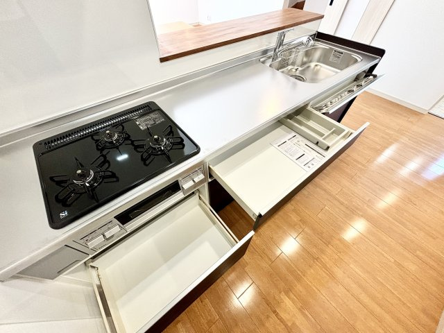 高崎市上佐野町新築住宅のキッチン|■キッチン