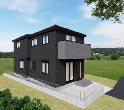 【外観パース】 | ■仲介手数料（約２８０万円）が無料■九品仏駅２分■自由が丘駅１０分■４ＬＤＫ | 品のあるシックなデザインです。