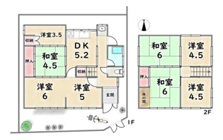【その他】 | 右京区太秦棚森町　建築条件なし | 現況間取り