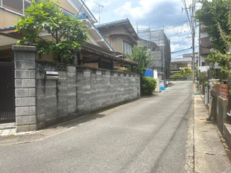 【前面道路含む現地写真】 | 右京区太秦棚森町　建築条件なし
