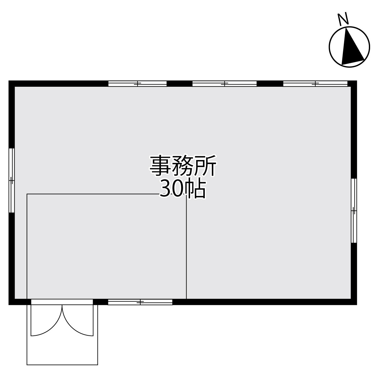 ＪＲ八木駅徒歩１８分☆敷地３８７坪☆旧工場・倉庫・物置きあり☆事務所美室です☆南丹市八木町南広瀬砂子の間取り
