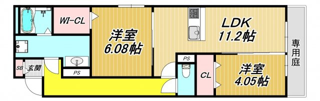 アリビオ南武庫之荘の間取り