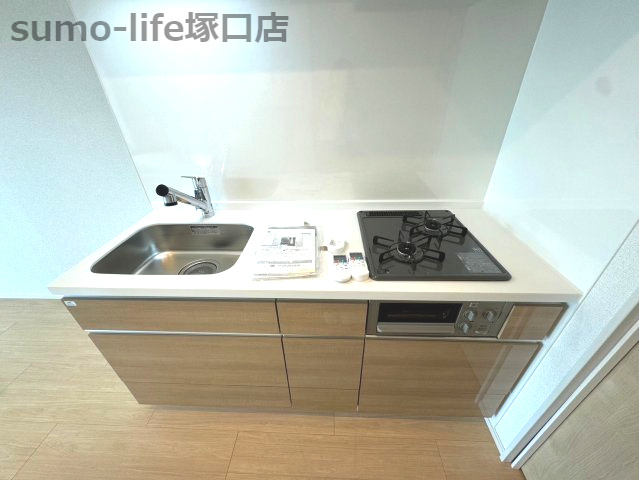 尼崎市下坂部２丁目の賃貸マンションのキッチン
