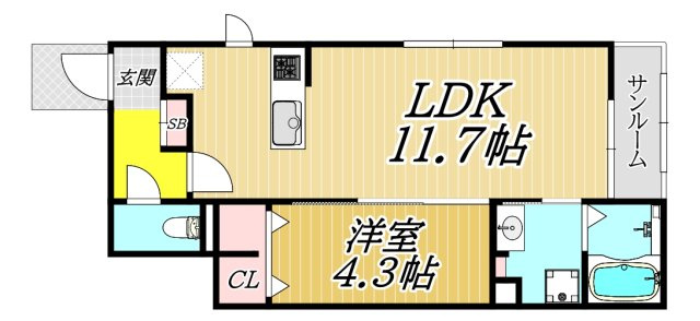 Casa verdeの間取り
