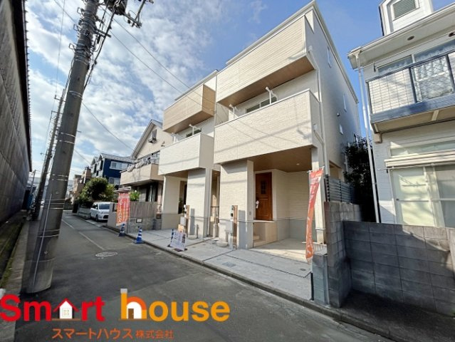 座間市小松原　新築2棟の前面道路含む現地写真