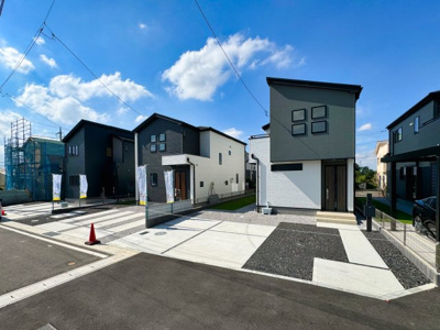 【外観】 | 太田市下田島町　新築戸建 | ついに建物完成いたしました！ぜひ一度ご見学ください♪
内覧希望はこちら→0120-367-660