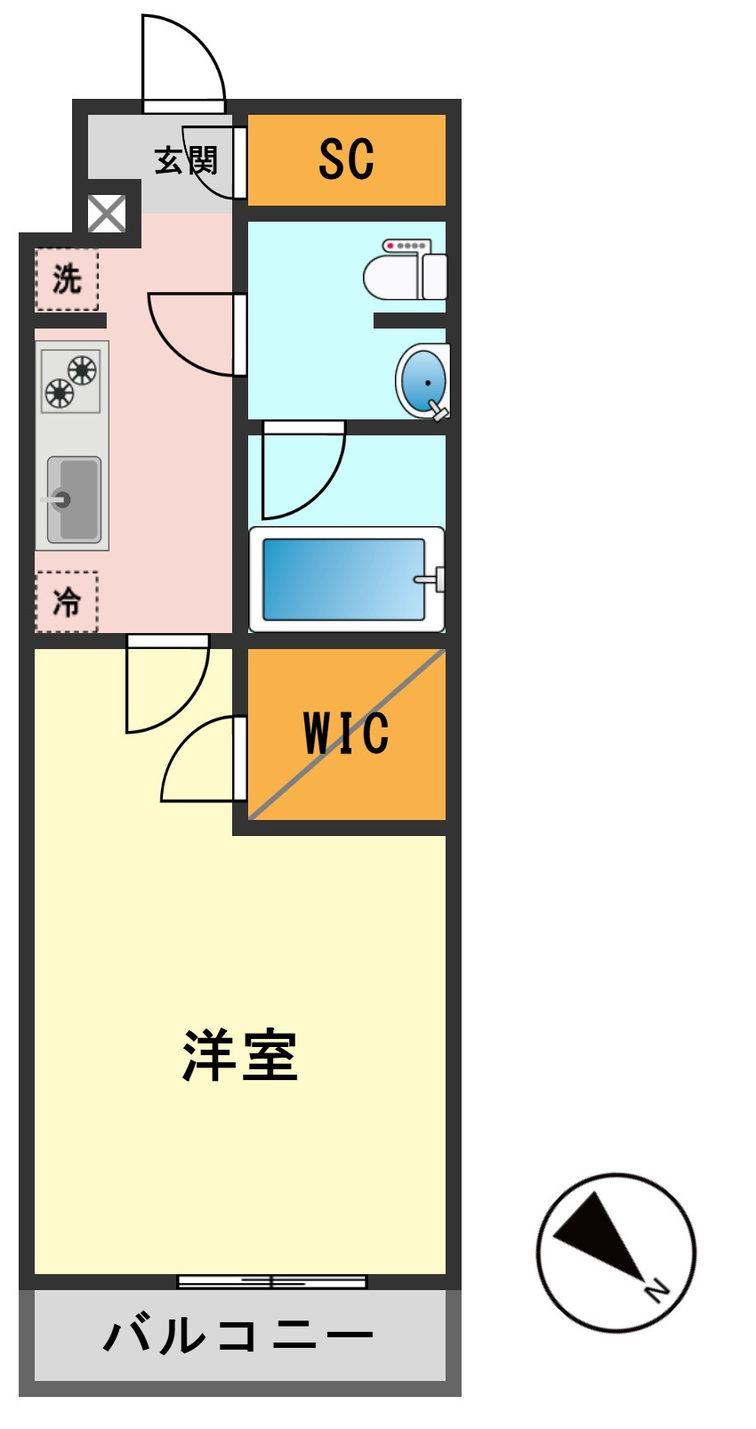 Alivis東瑞江の間取り