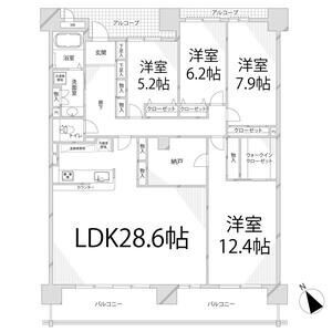 キャッスルコート東雲の間取り